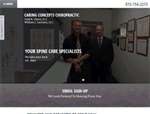 Tablet Screenshot of caringconceptsinc.com